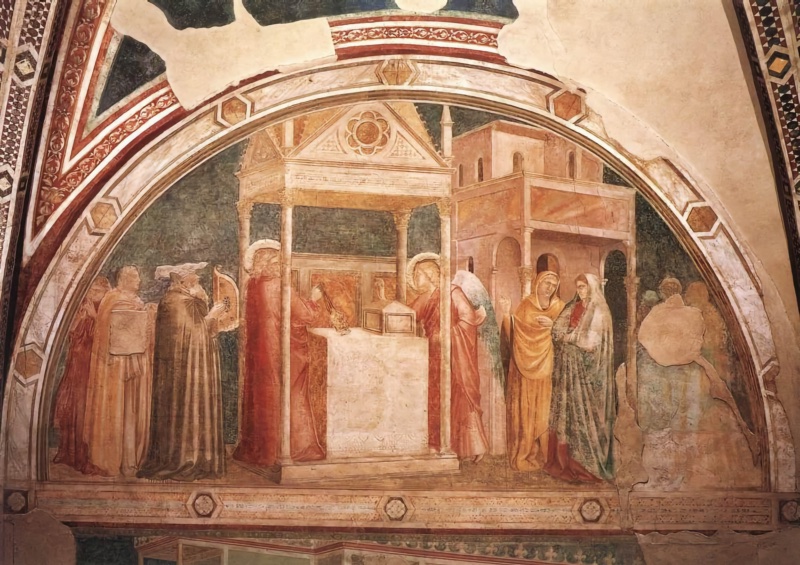 Peruzzi Chapel - Zacharias Receives the Angel's Announcement